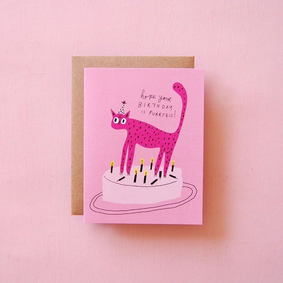 Purrfect Birthday Card