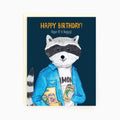 Made in Brockton Village Hope It's Hoppy Raccoon Birthday Card