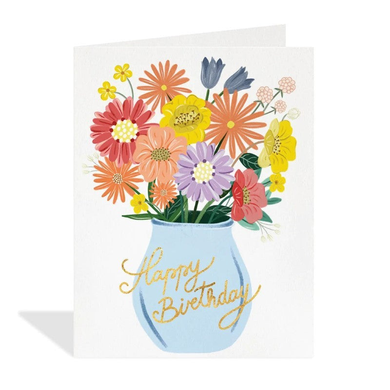 Bouquet Birthday Card