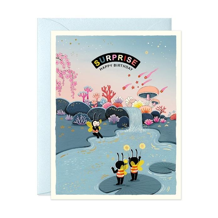 Pondside Surprise Birthday Card