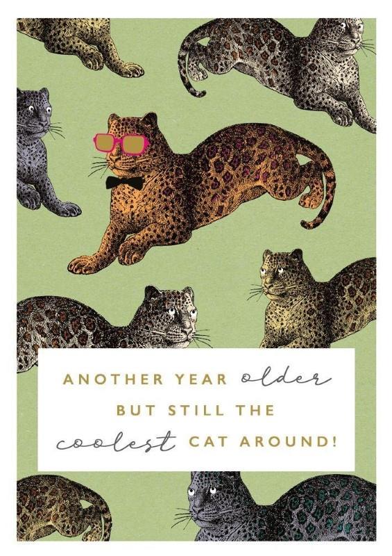 Coolest Cat Birthday Card