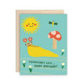 Fashionably Late Slug Birthday Card